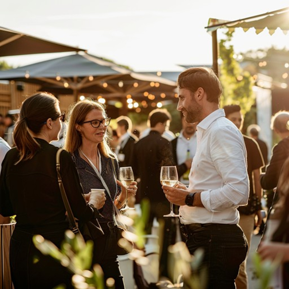 Outdoor networking event